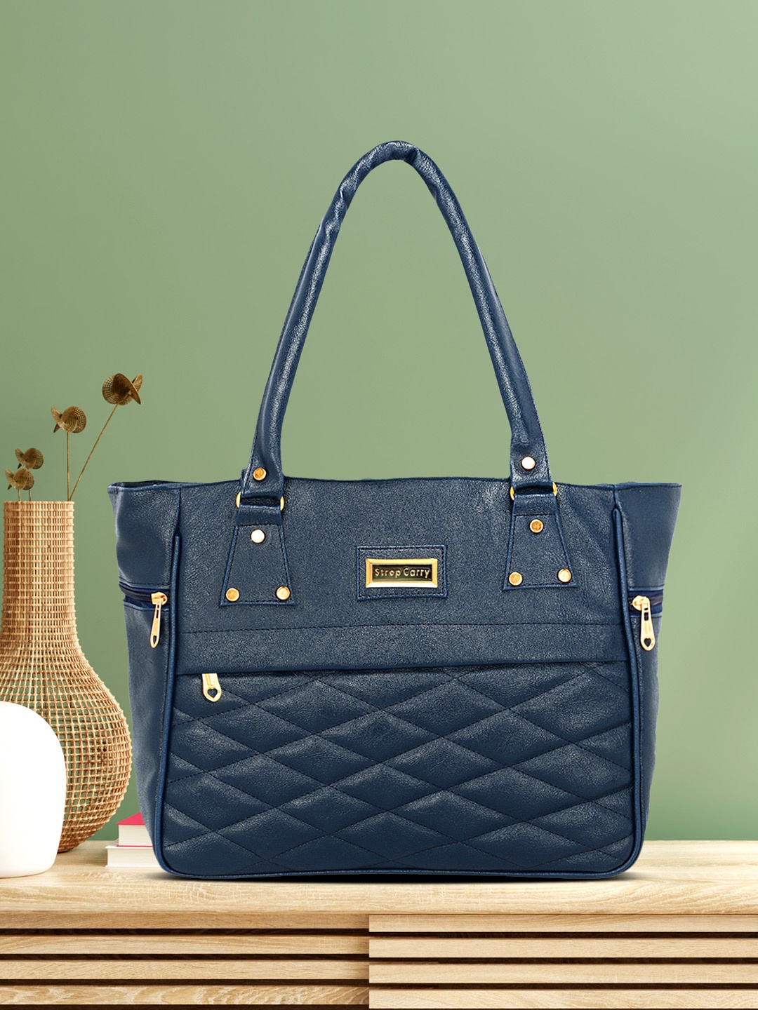 

Stropcarry Blue Solid Shoulder Bag