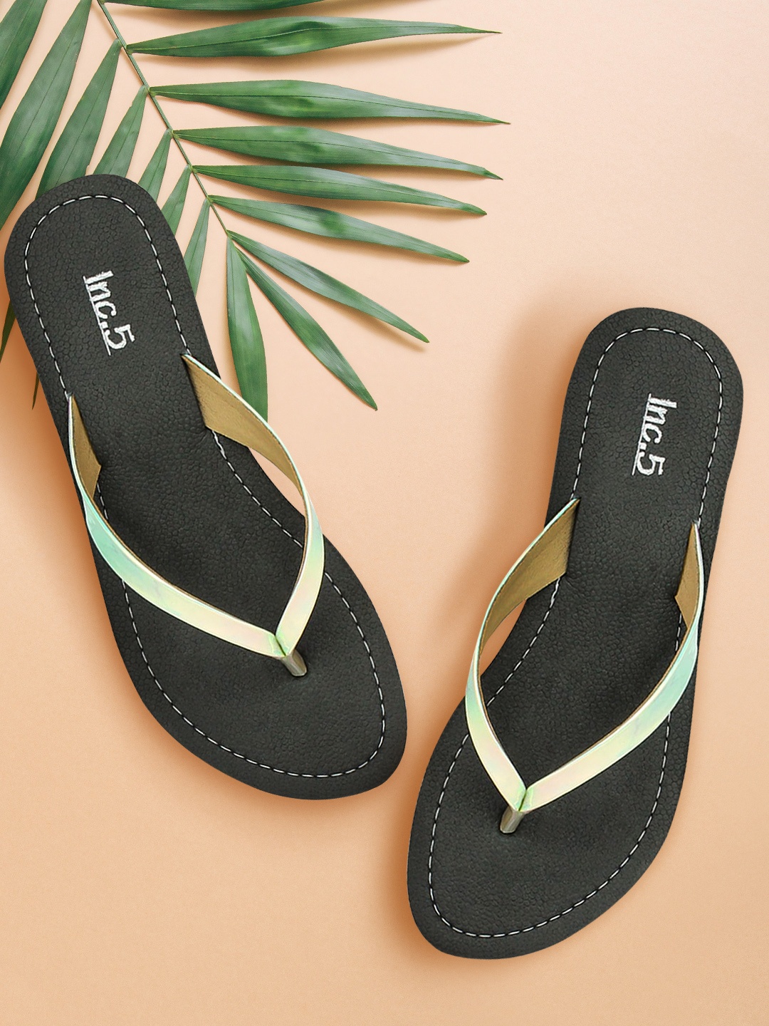 

Inc 5 Women Pink Colourblocked Sandals
