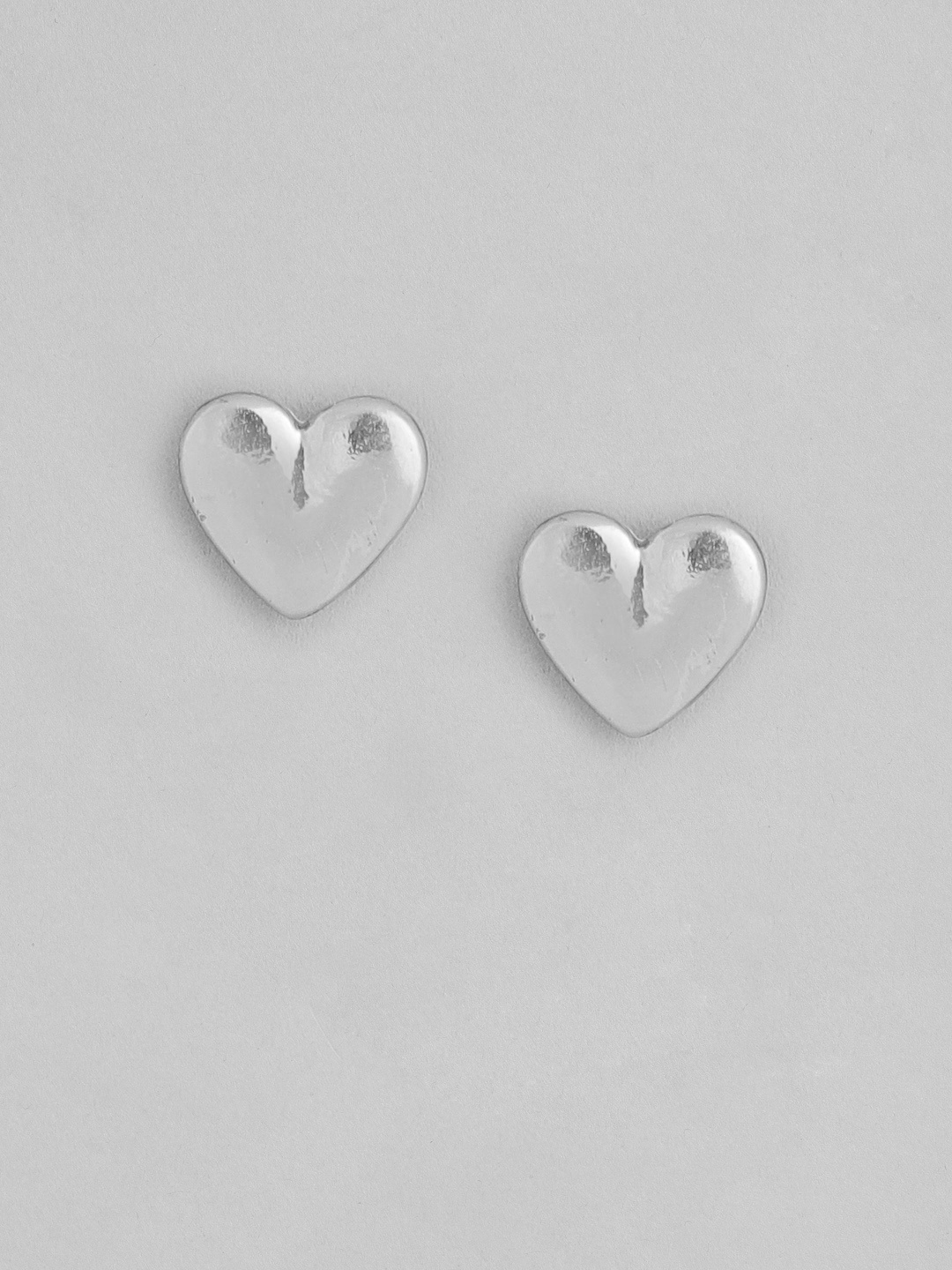 

Forever New Silver-Plated Heart Shaped Studs