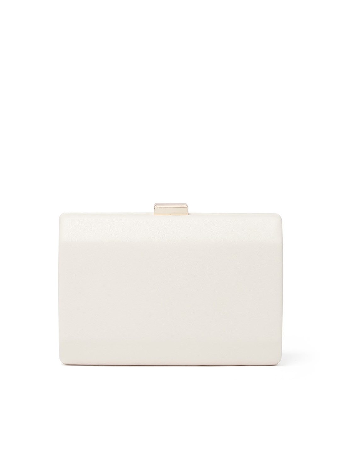 

Forever New White Solid Clutch