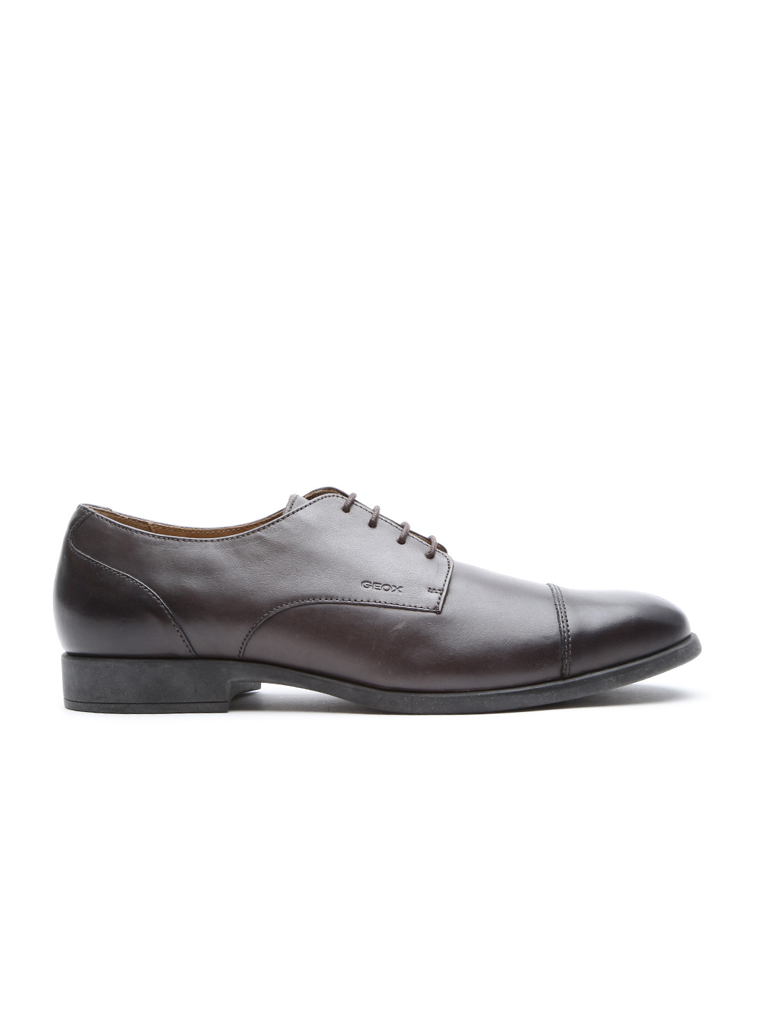 

GEOX Respira Men Brown Italian Patent Leather Formal Shoes