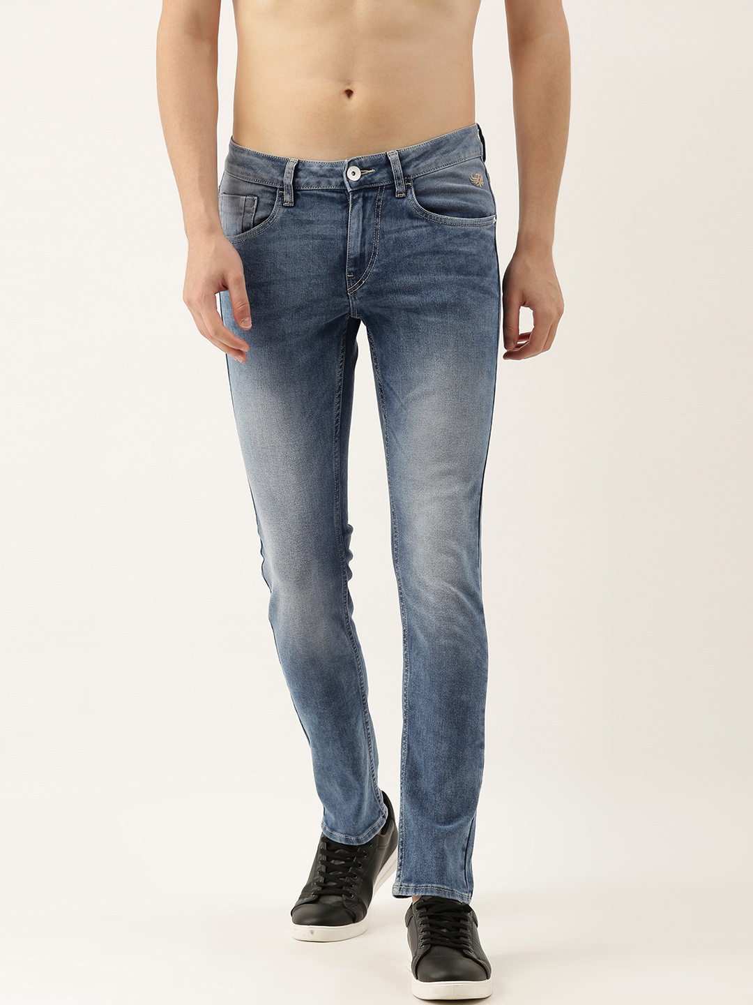

Flying Machine Men Blue Jackson Skinny Fit Heavy Fade Stretchable Jeans