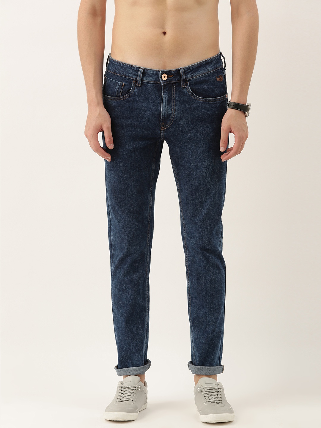 

Flying Machine Men Blue Jackson Skinny Fit Low-Rise Light Fade Stretchable Jeans