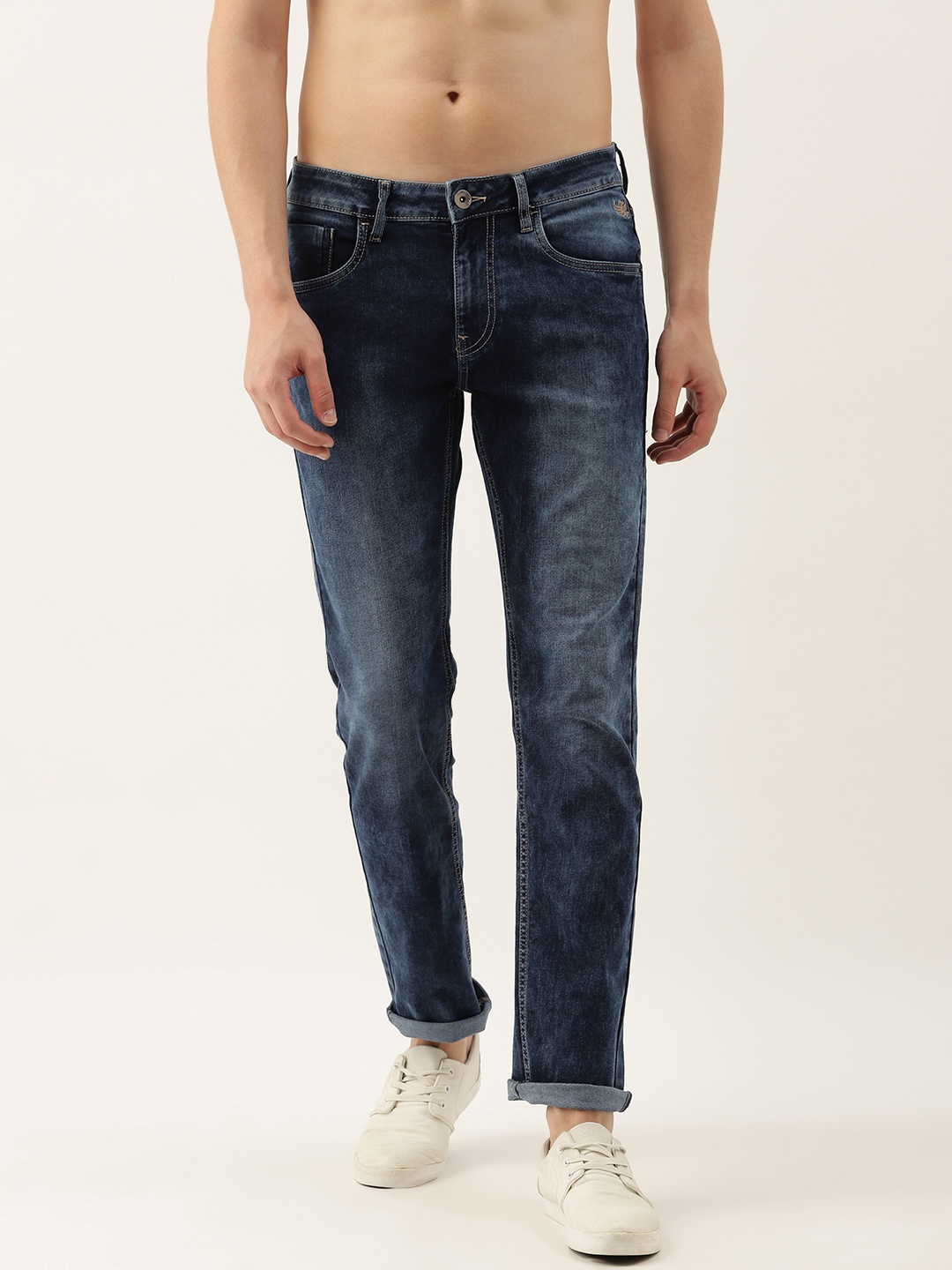 

Flying Machine Men Blue Jackson Skinny Fit Low-Rise Light Fade Stretchable Jeans
