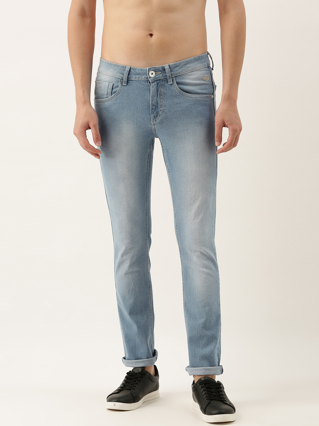 

Flying Machine Men Blue Jackson Skinny Fit Low-Rise Light Fade Stretchable Jeans