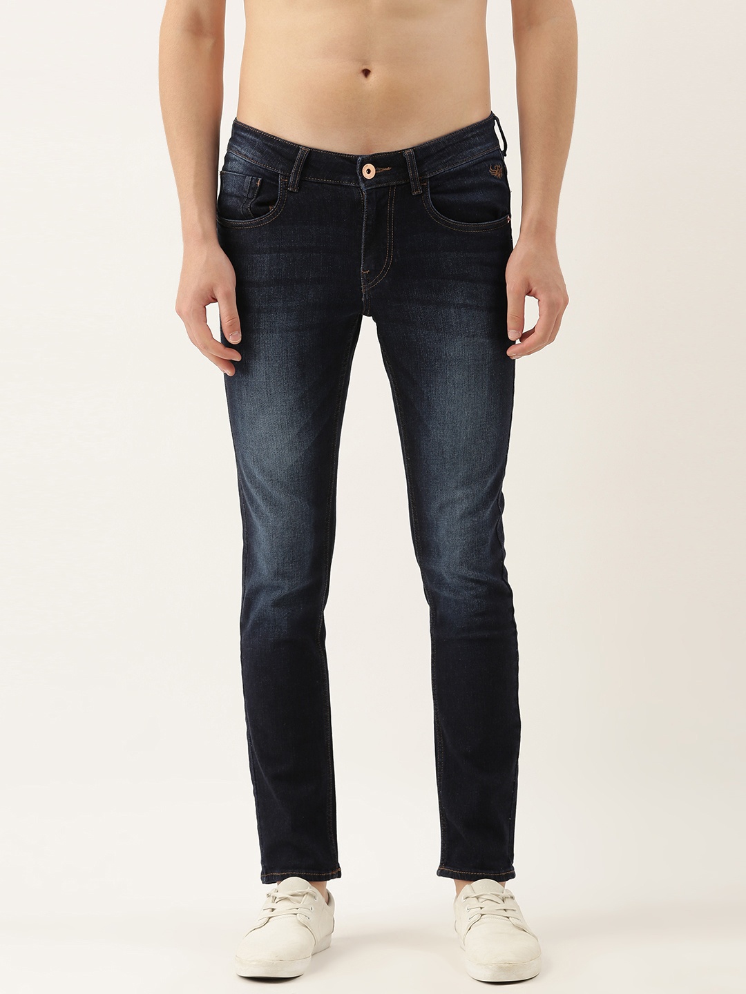 

Flying Machine Men Blue Jackson Skinny Fit Low-Rise Light Fade Stretchable Jeans