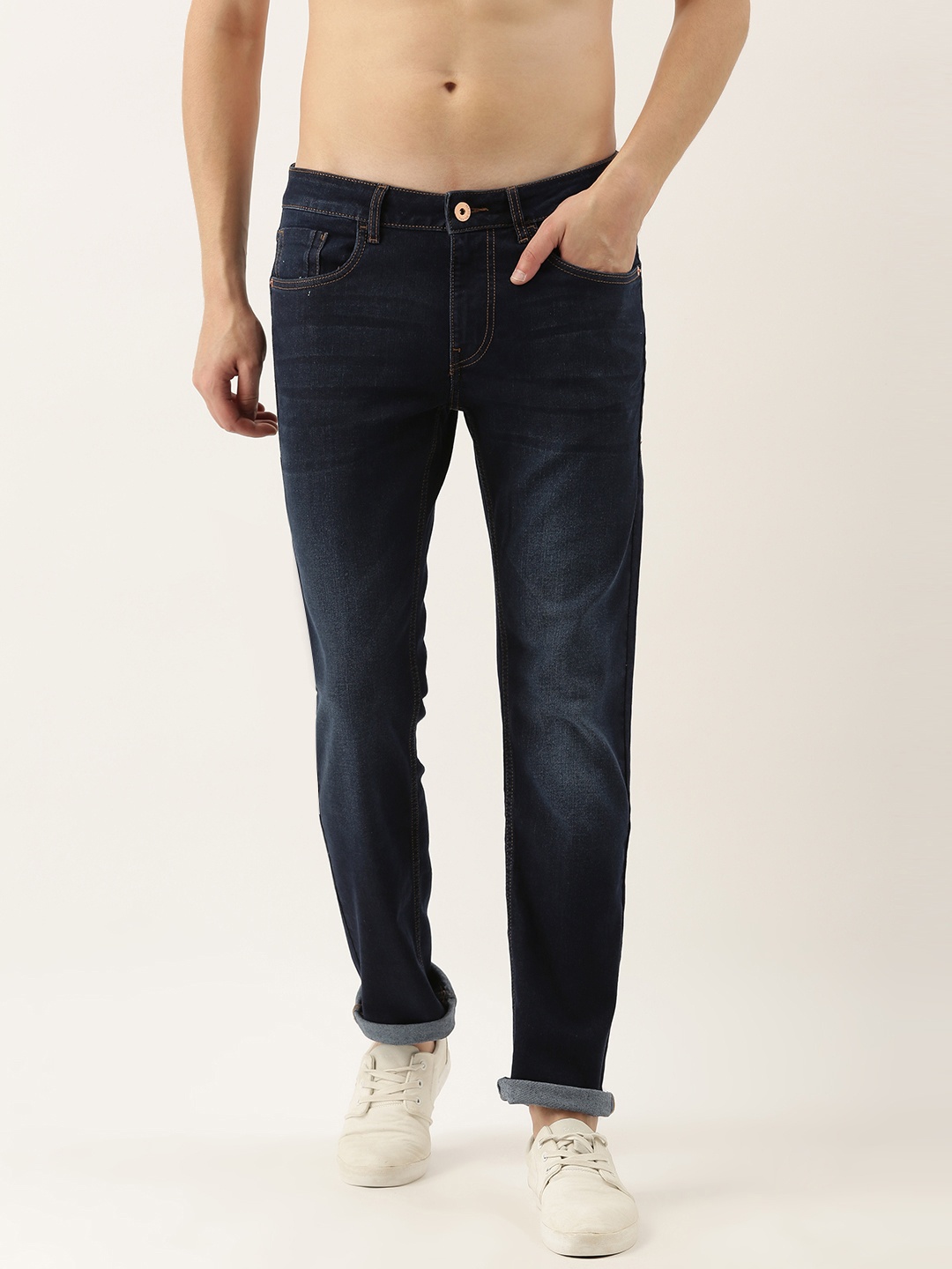

Flying Machine Men Blue Michael Slim Tapered Fit Light Fade Stretchable Jeans