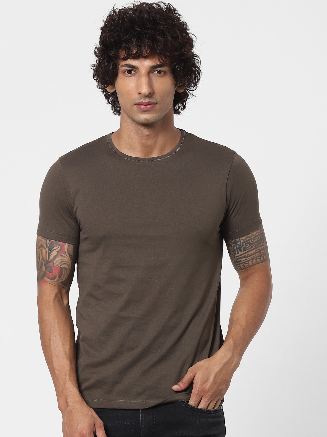 

Jack & Jones Pure Cotton T-shirt, Olive