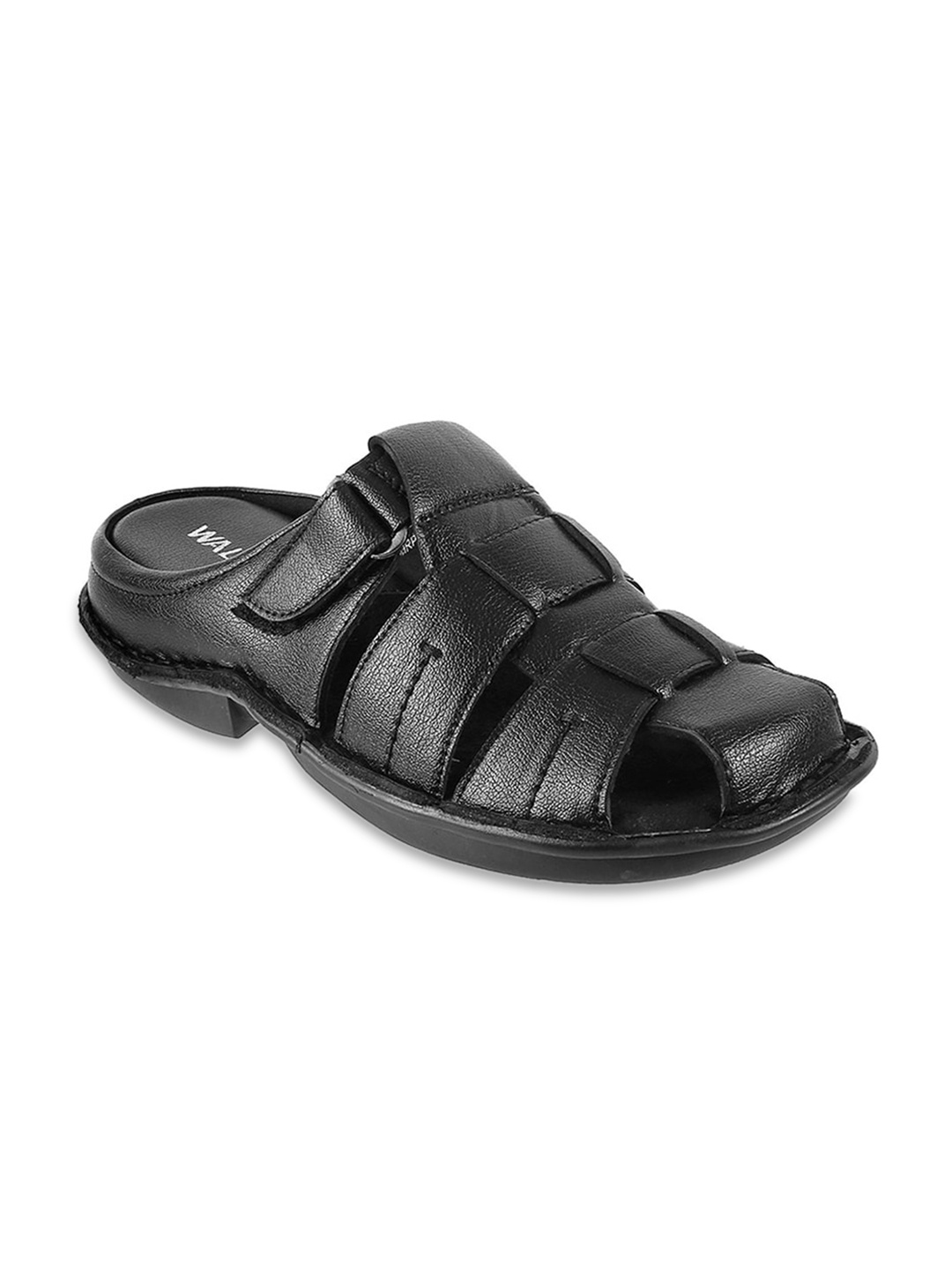 

WALKWAY by Metro Men Black Comfort Sandals