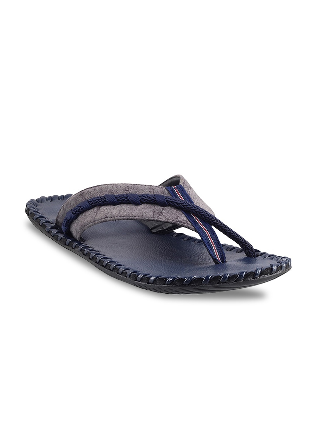 

Metro Men Blue & Navy Blue Comfort Sandals