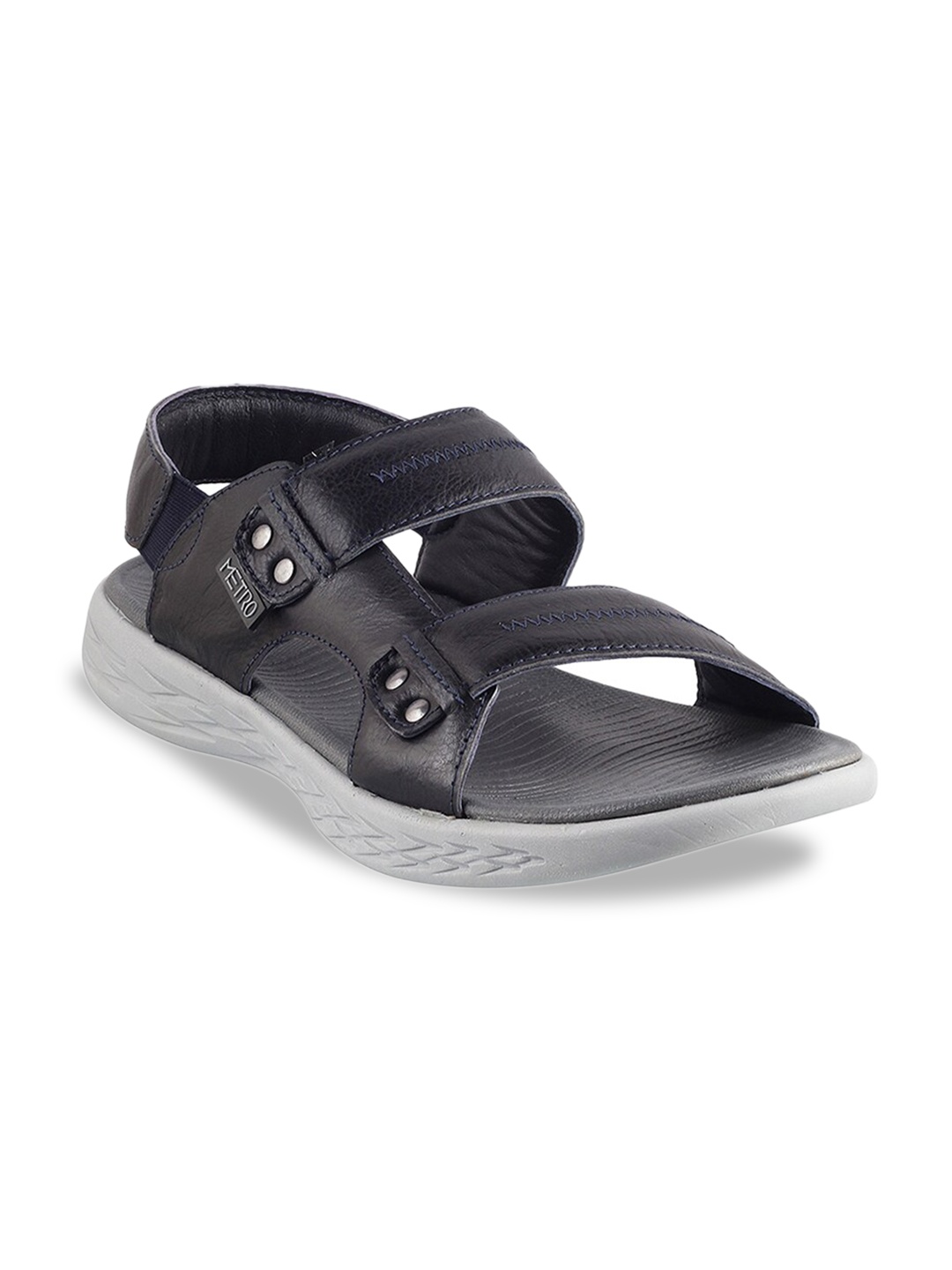 

Metro Men Navy Blue Comfort Sandals