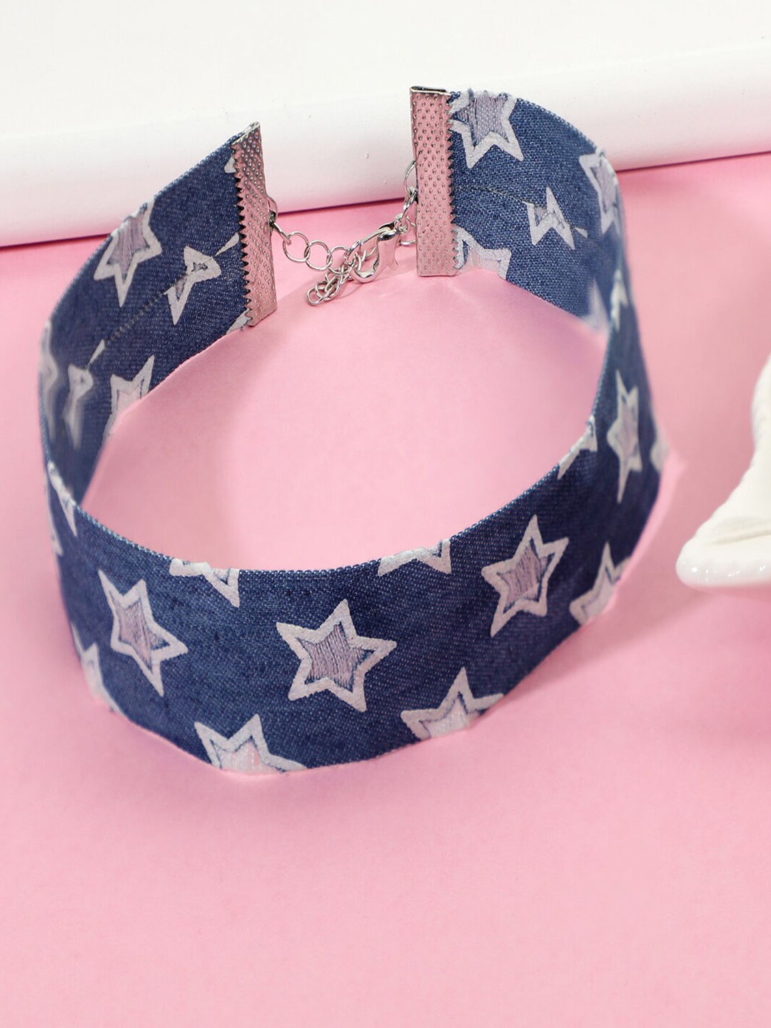 

AQUASTREET Blue Denim Choker Necklace