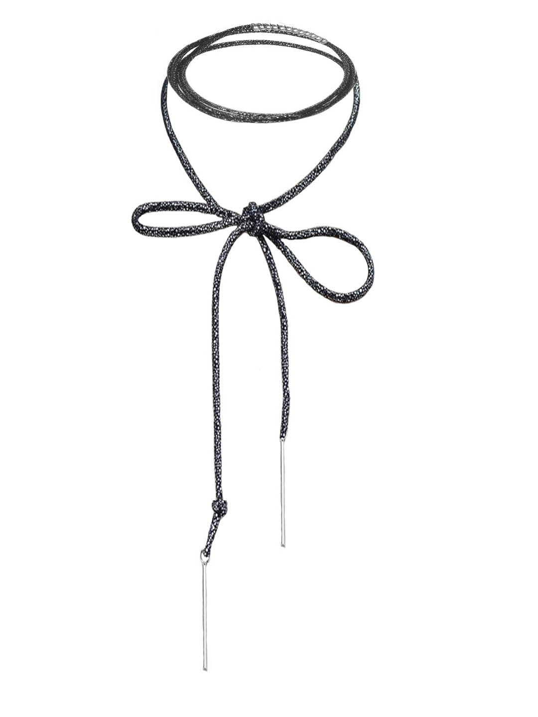 

AQUASTREET Black Alloy Choker Necklace