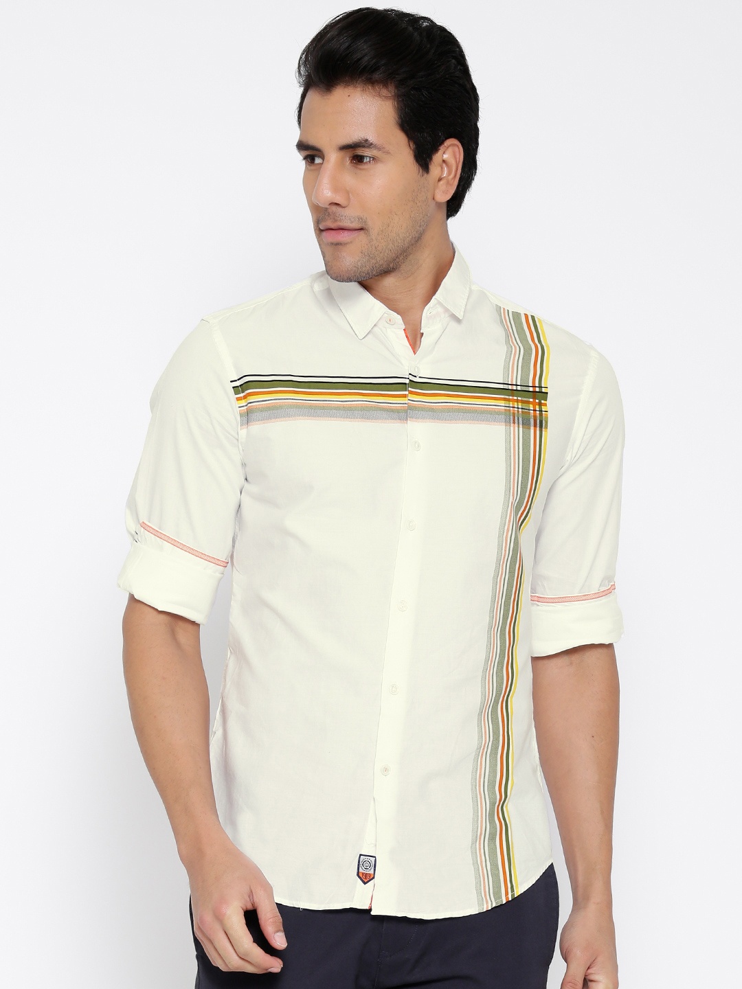 

Locomotive White Casual Shirt