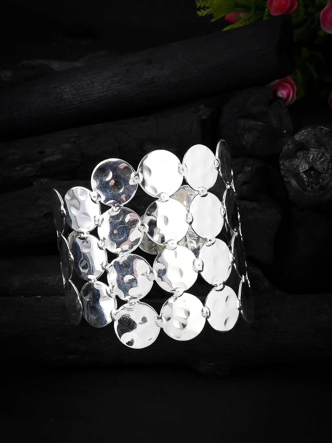 

Silvermerc Designs Silver-Plated Handcrafted Cuff Bracelet