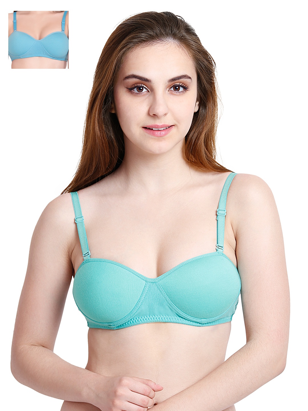 

Tweens Pack of 2 T-shirt Bras TW1201, Sea green