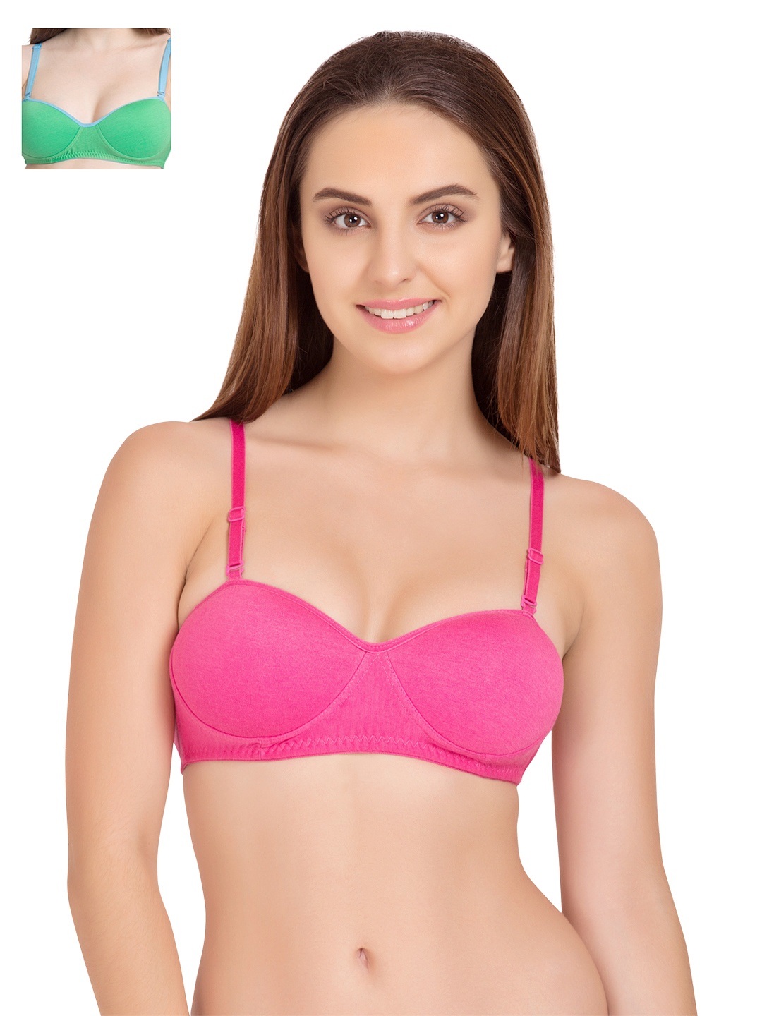 

Tweens Pack of 2 T-shirt Bras TW1201, Pink