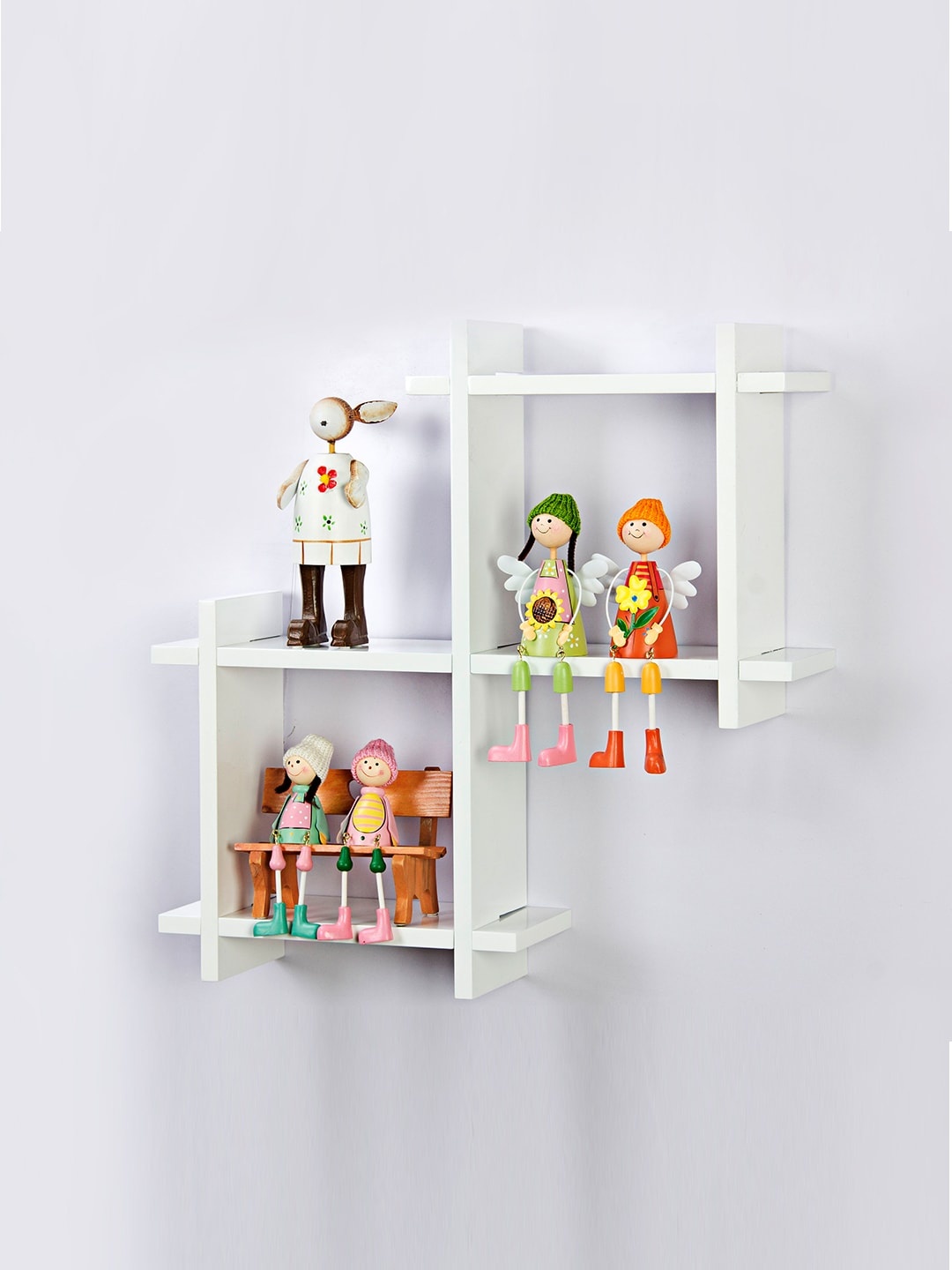 

Aapno Rajasthan White MDF Basic Wall Shelf