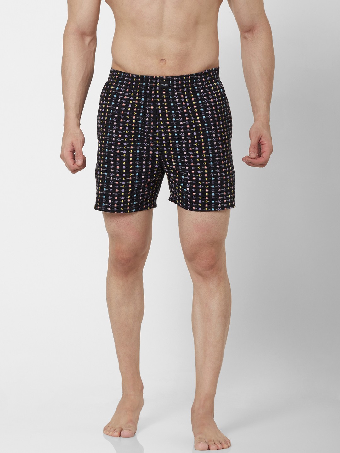 

Jack & Jones Men Black Pacman Printed Boxers 2364233001