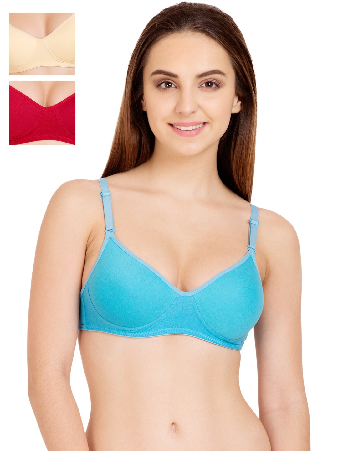 

Tweens Pack of 3 T-shirt Bras TW1301, Nude