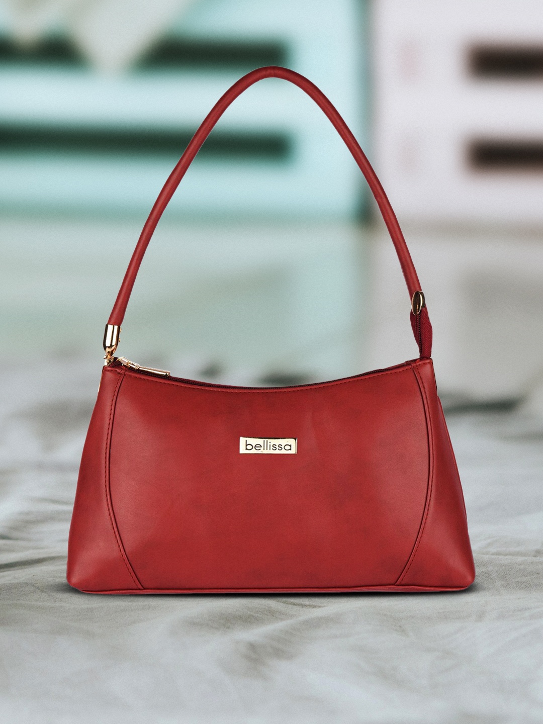 

Bellissa Maroon Solid Shoulder Bag