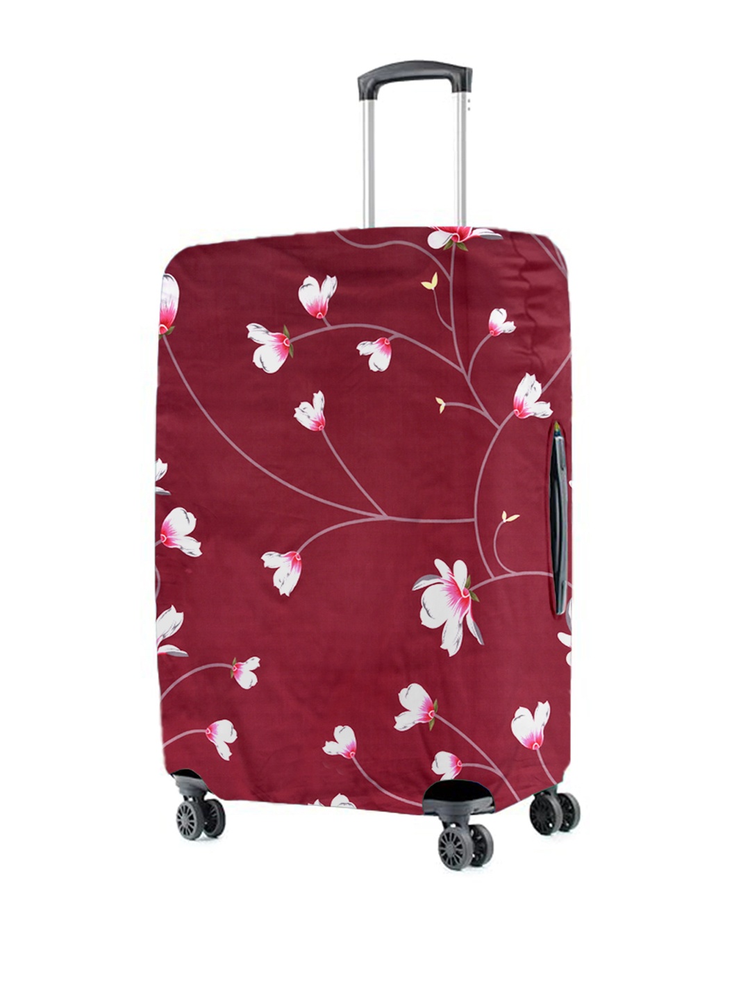 

Cortina Maroon Printed Protective Large Trolley Bag Cover, Red