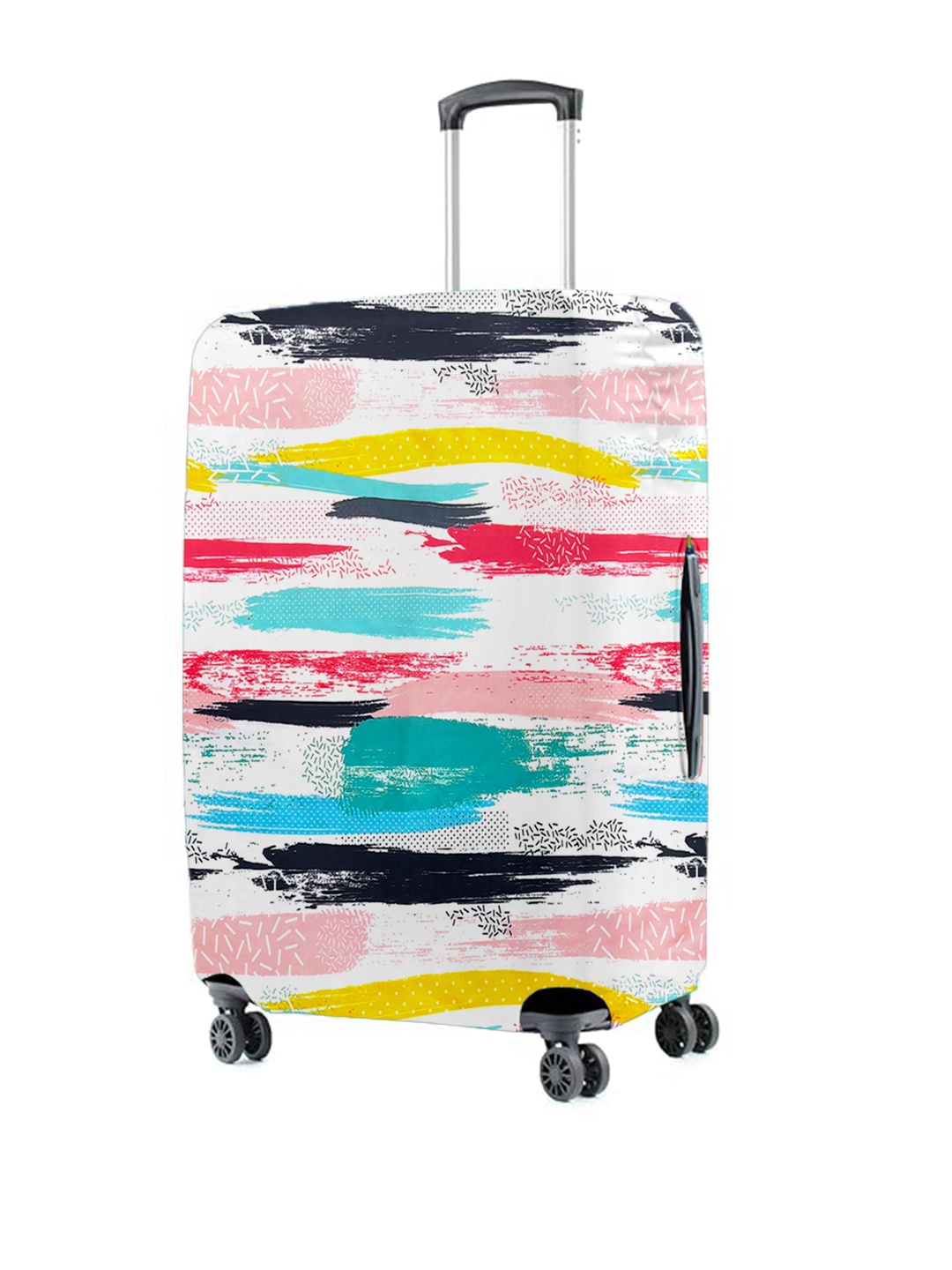 

Cortina Multicoloured Printed Protective Large Trolley Bag Cover, White