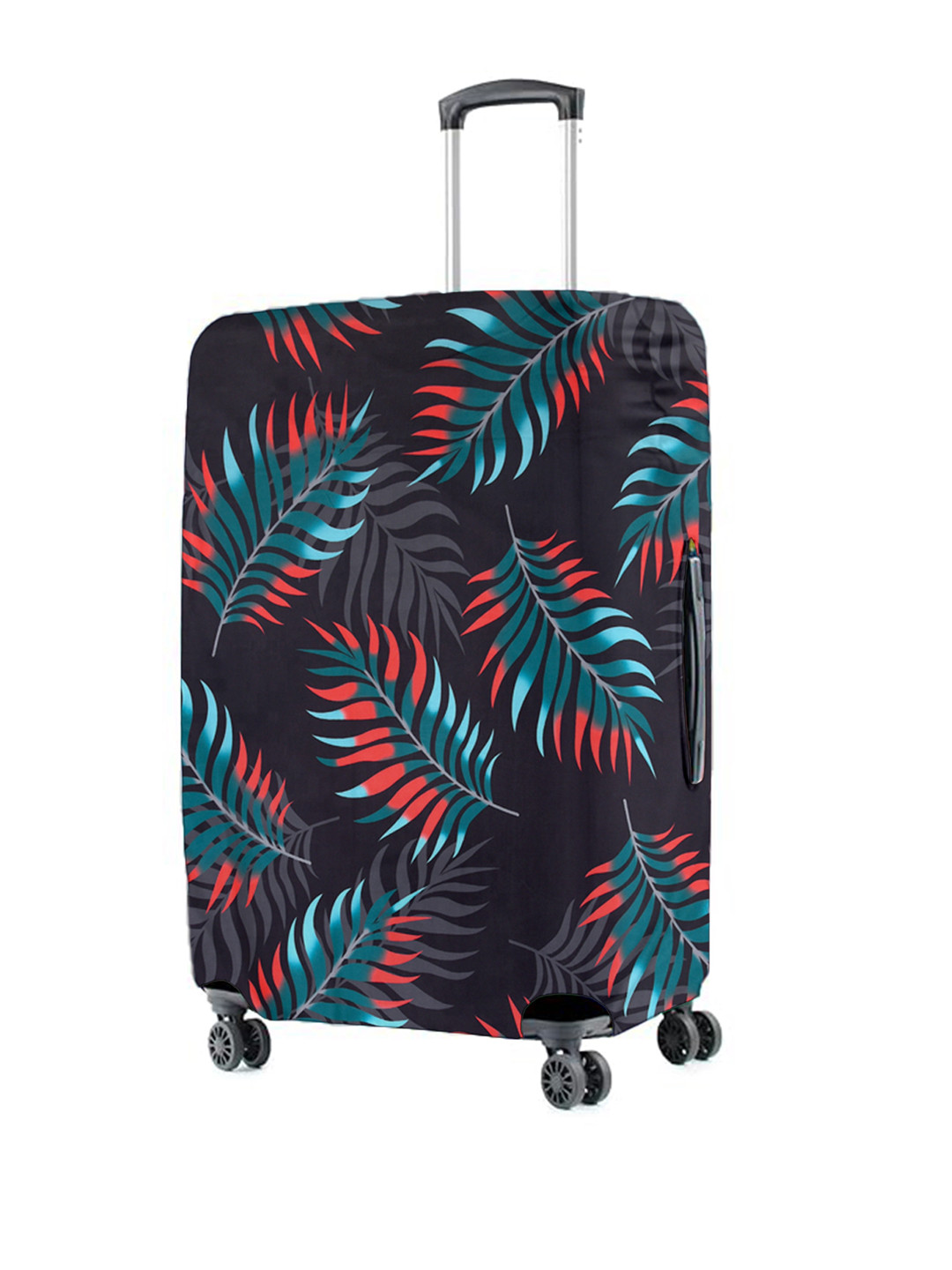 

Cortina Blue & Green Printed Protective Large Trolley Bag Cover, Black