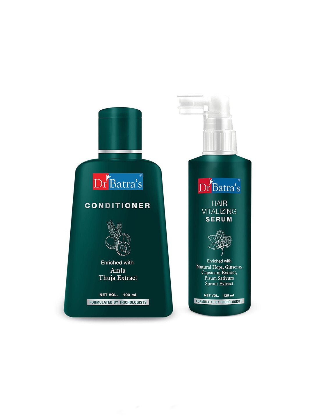 

Dr. Batras Hair Vitalizing Serum 125 ml & Hair Conditioner 100 ml, Brown