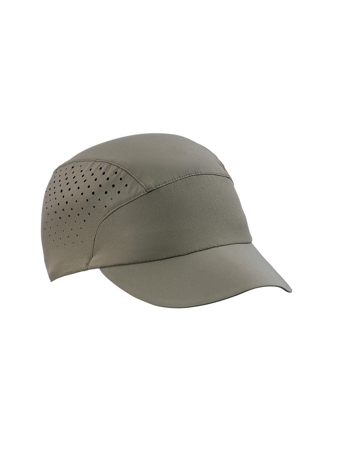 

FORCLAZ By Decathlon Men Olive Green Solid Trekking Baseball Cap with Cut-Out Detail