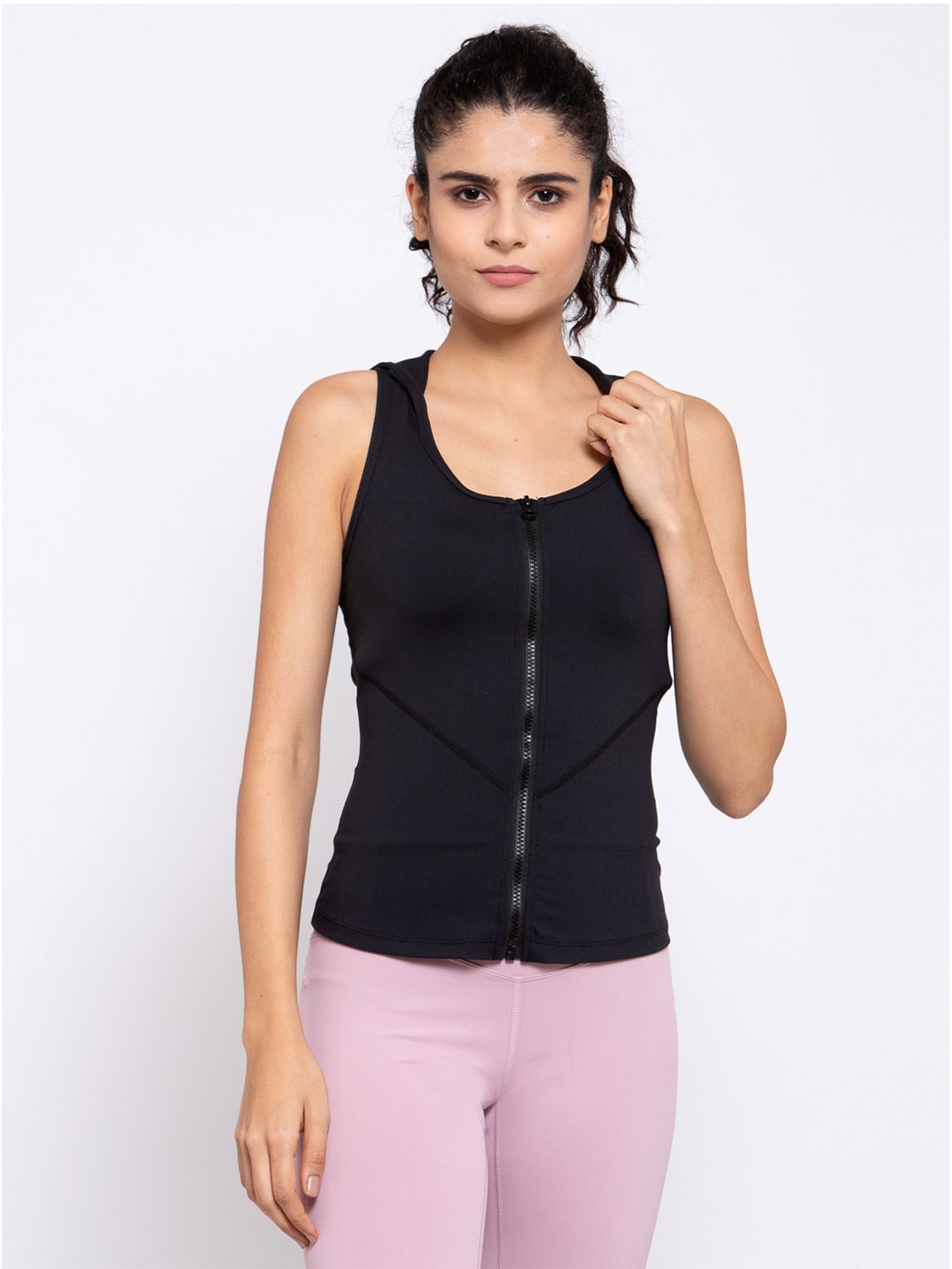 

iki chic Women Black Solid Sporty Jacket