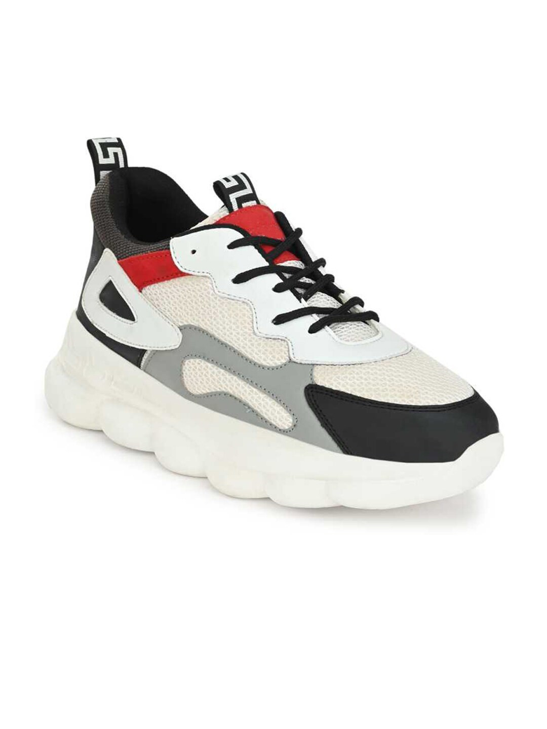 

Mactree Men White & Black Mesh Running Shoes