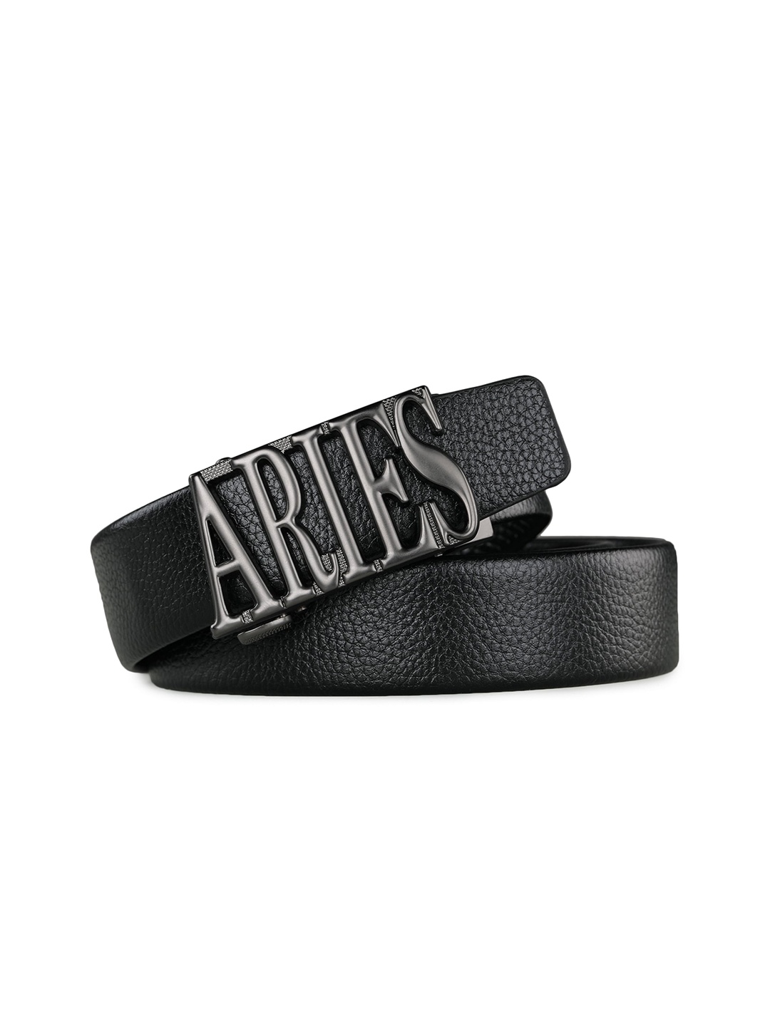 

Kastner Men Black Solid Aries Buckle Belt