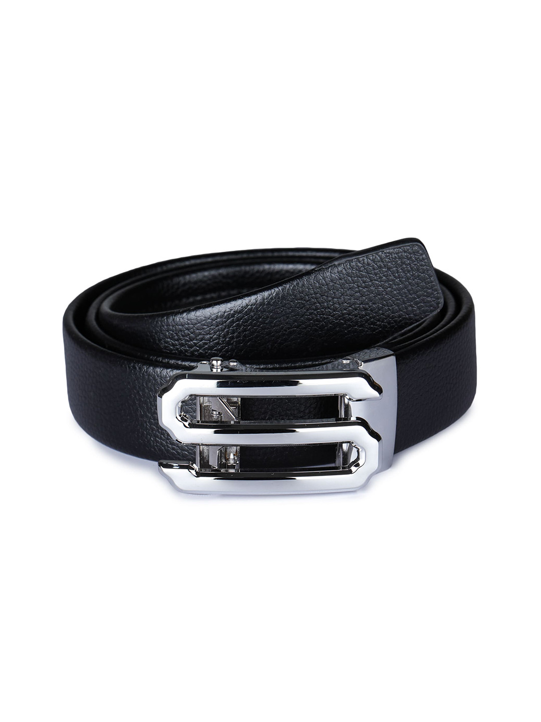 

Kastner Men Black Solid S Buckle Belt