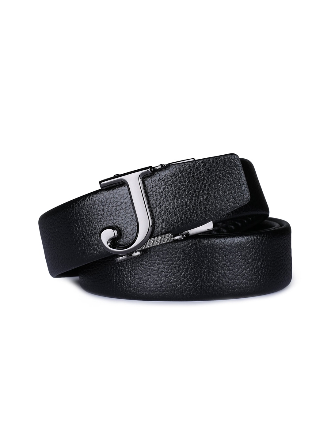 

Kastner Men Black Solid J Buckle Belt