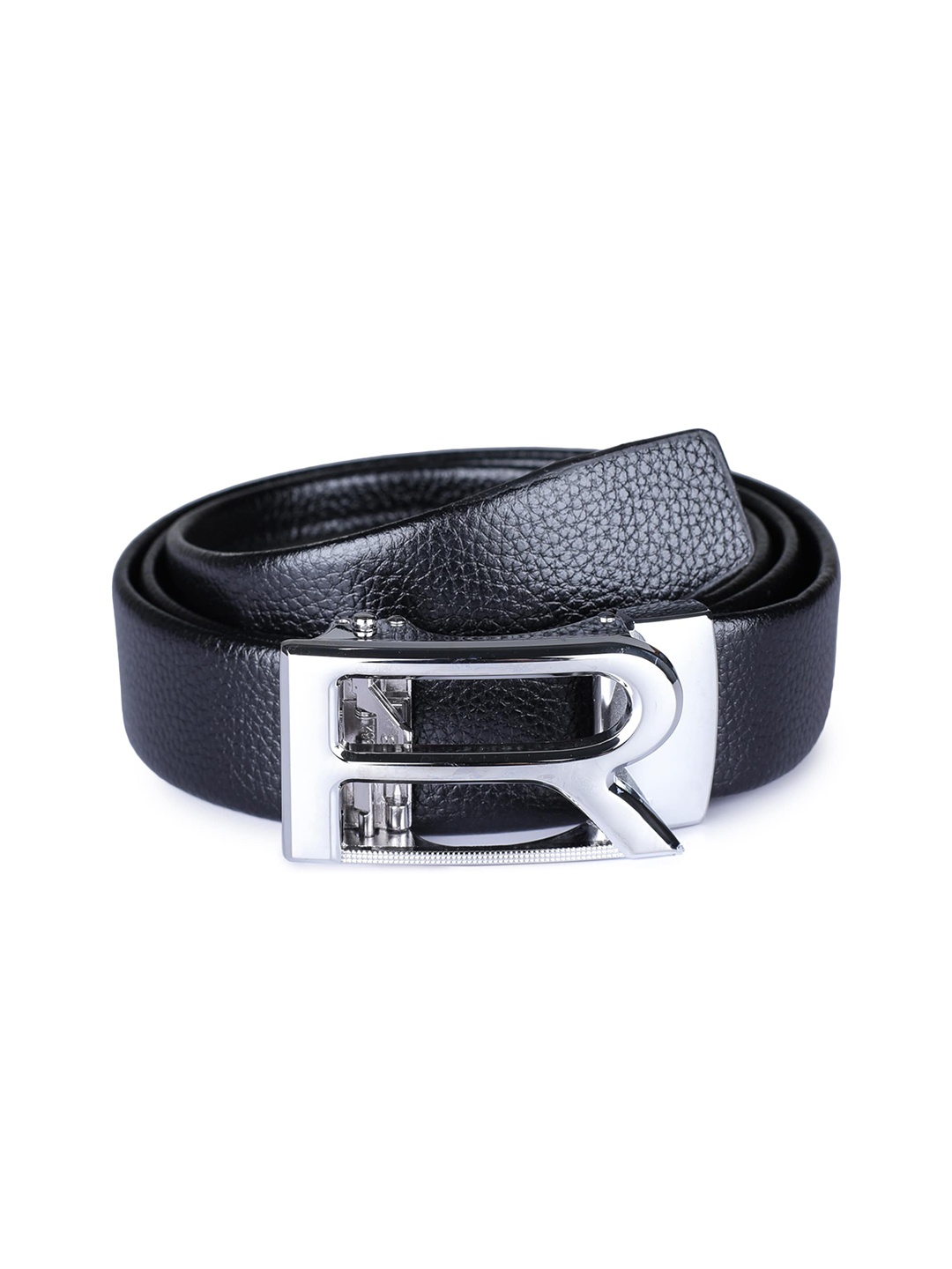 

Kastner Men Black Solid R Buckle Belt