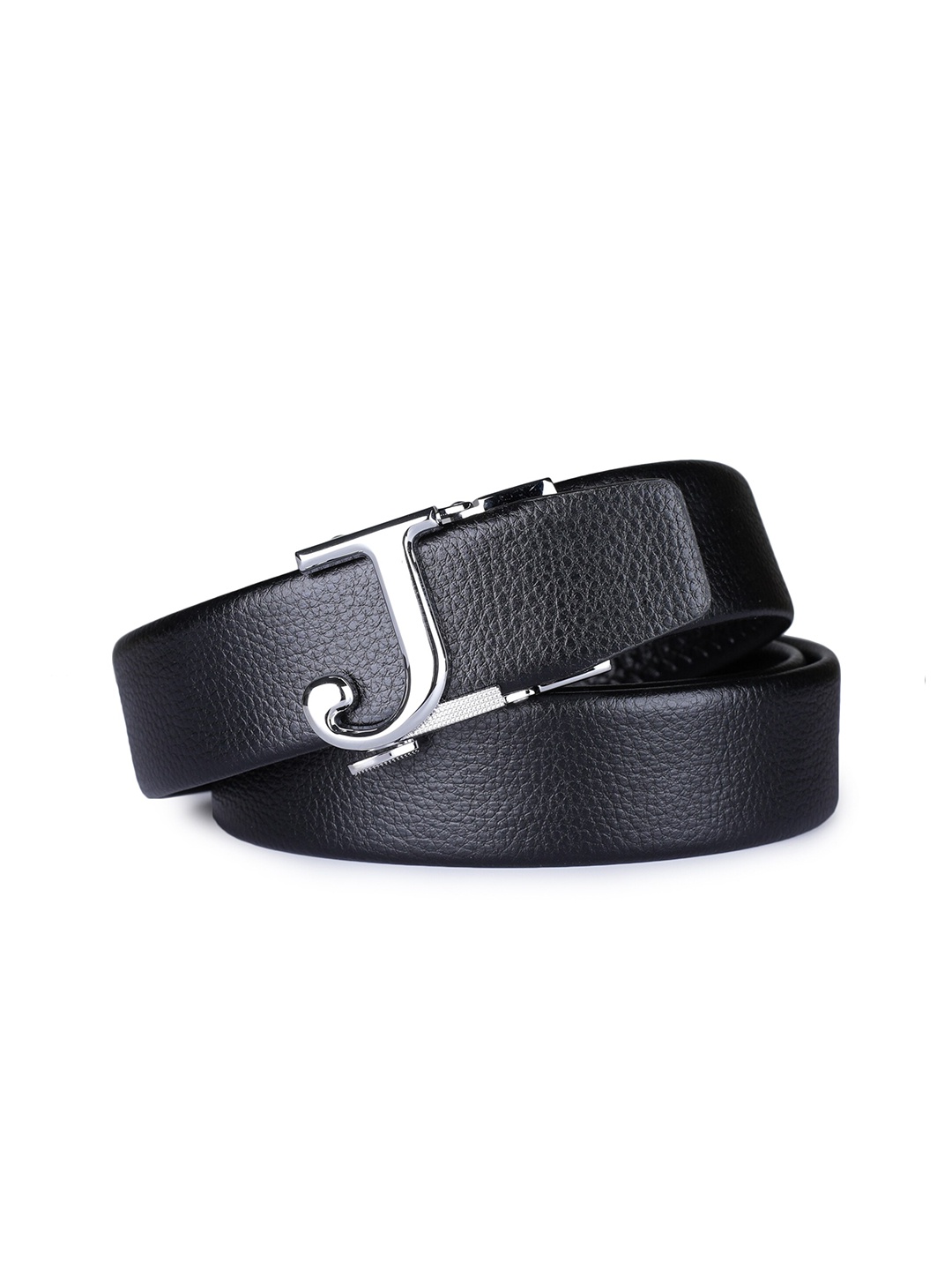 

Kastner Men Black Solid J Buckle Belt