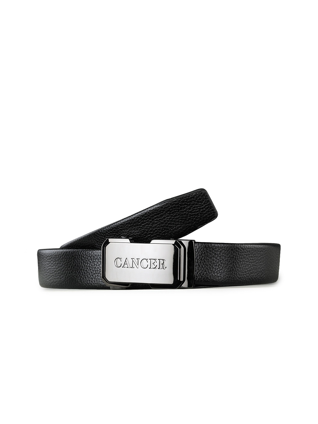 

Kastner Men Black Solid Cancer Buckle Belt