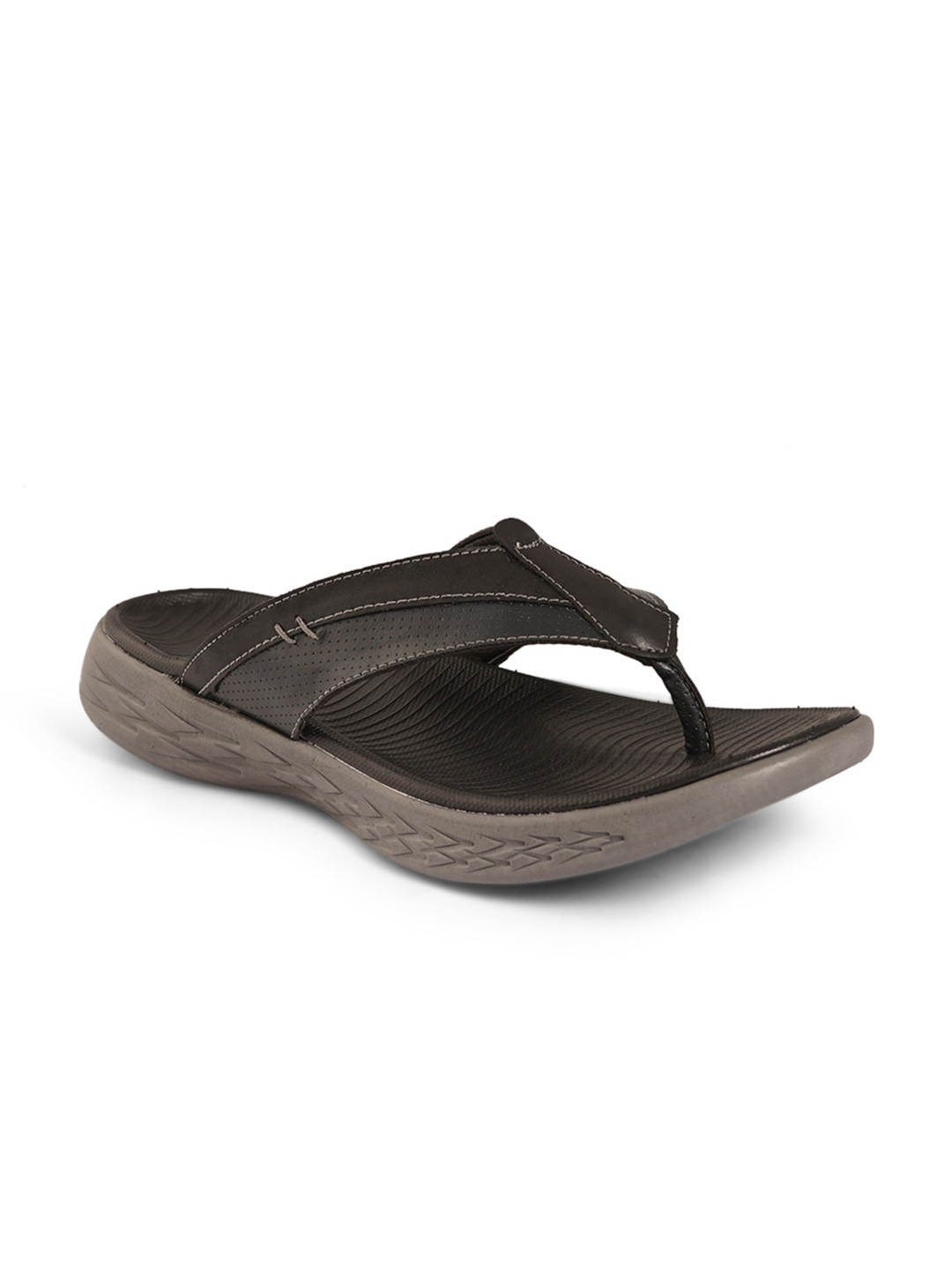 

ID Men Black Solid Thong Flip-Flops