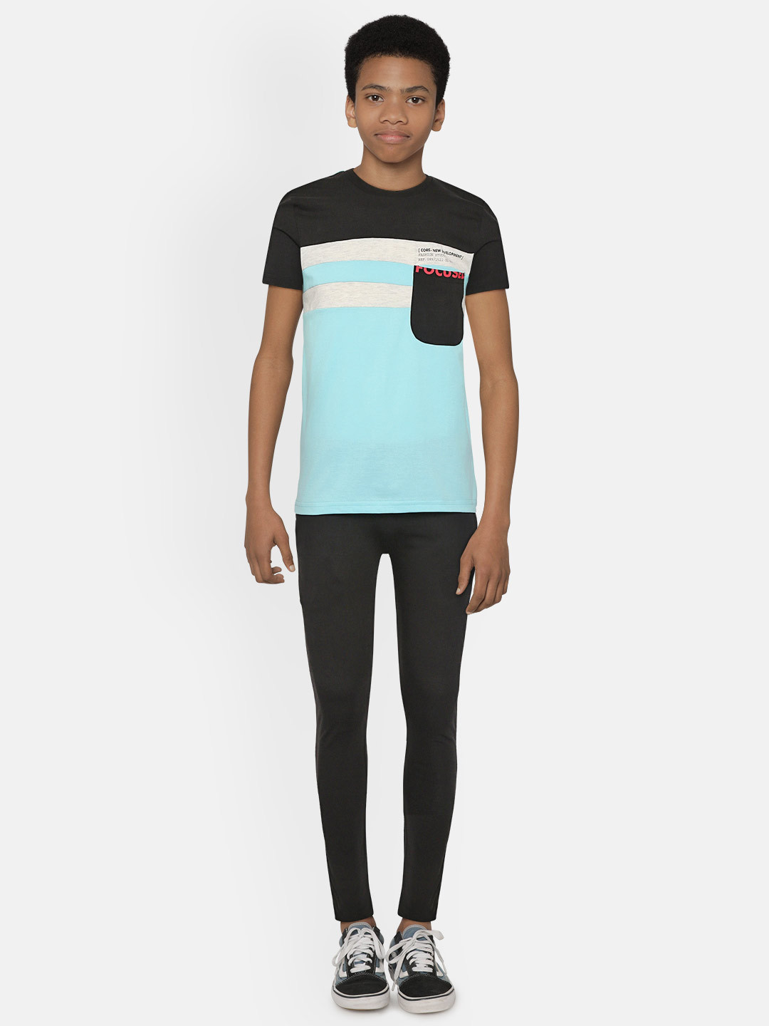 

Sweet Dreams Boys Blue & Black Colourblocked Night Suit