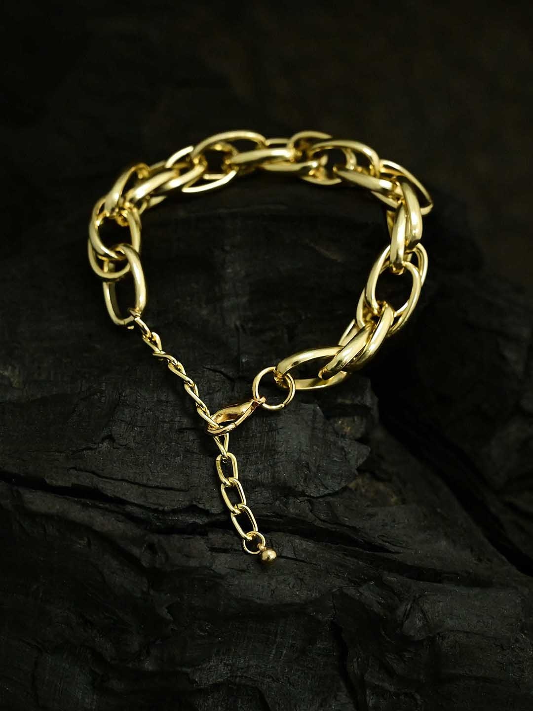 

justpeachy Women Gold-Plated Chain Bracelet
