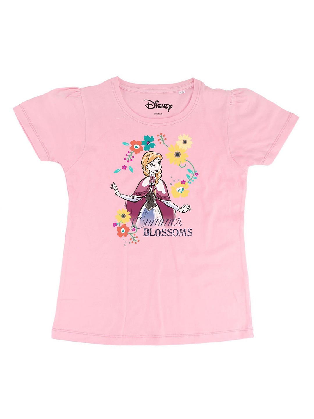 

Frozen Girls Pink Printed Round Neck T-shirt