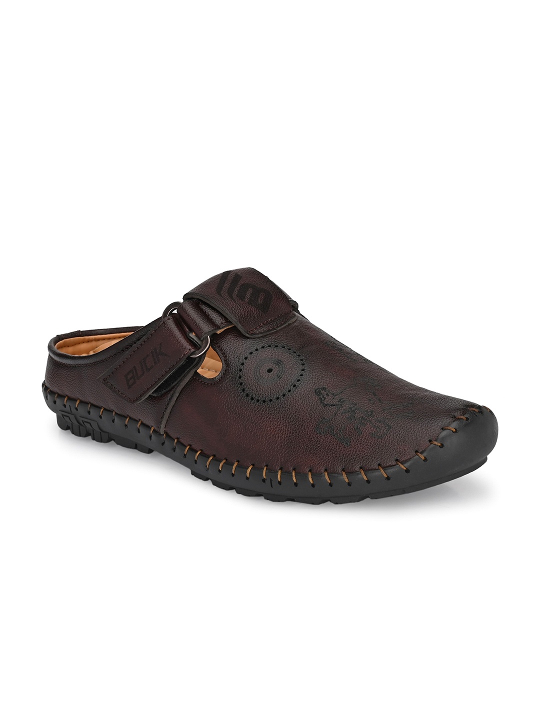 

BUCIK Men Brown Comfort Sandals