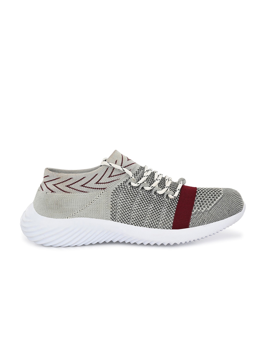 

El Paso Men White Mesh Mid-Top Running Shoes