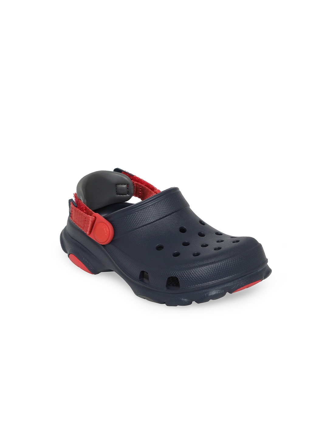 

Crocs Classic Boys Navy Blue Red Clogs
