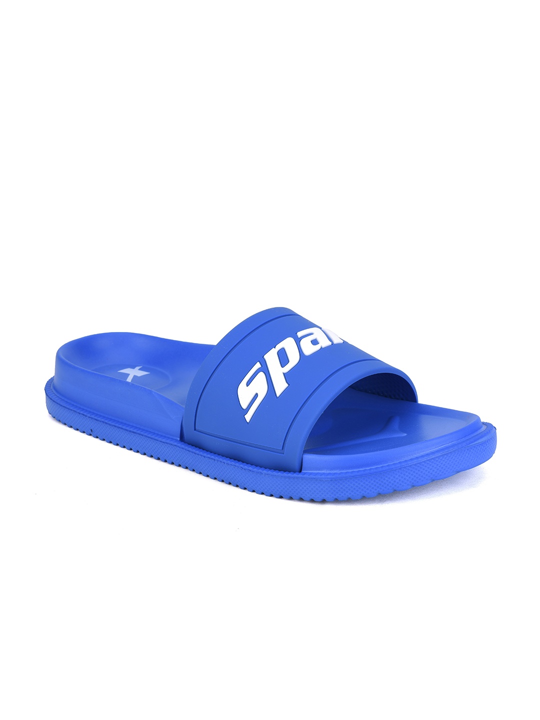 

Sparx Men Blue & White Printed Sliders
