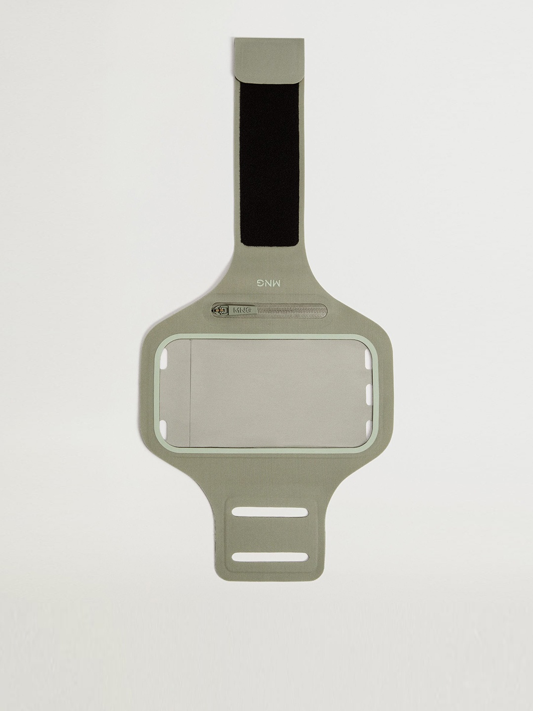 

MANGO Women Olive Green Solid Mobile Arm Band Case