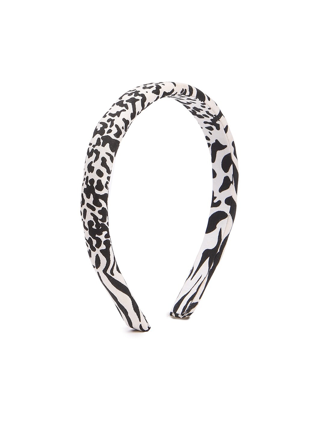 

FOREVER 21 White & Black Printed Hairband