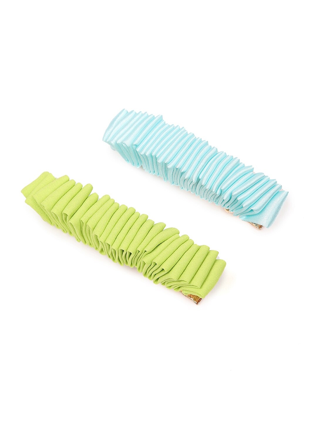 

FOREVER 21 Blue & Green Set of 2 Embellished Alligator Hair Clip