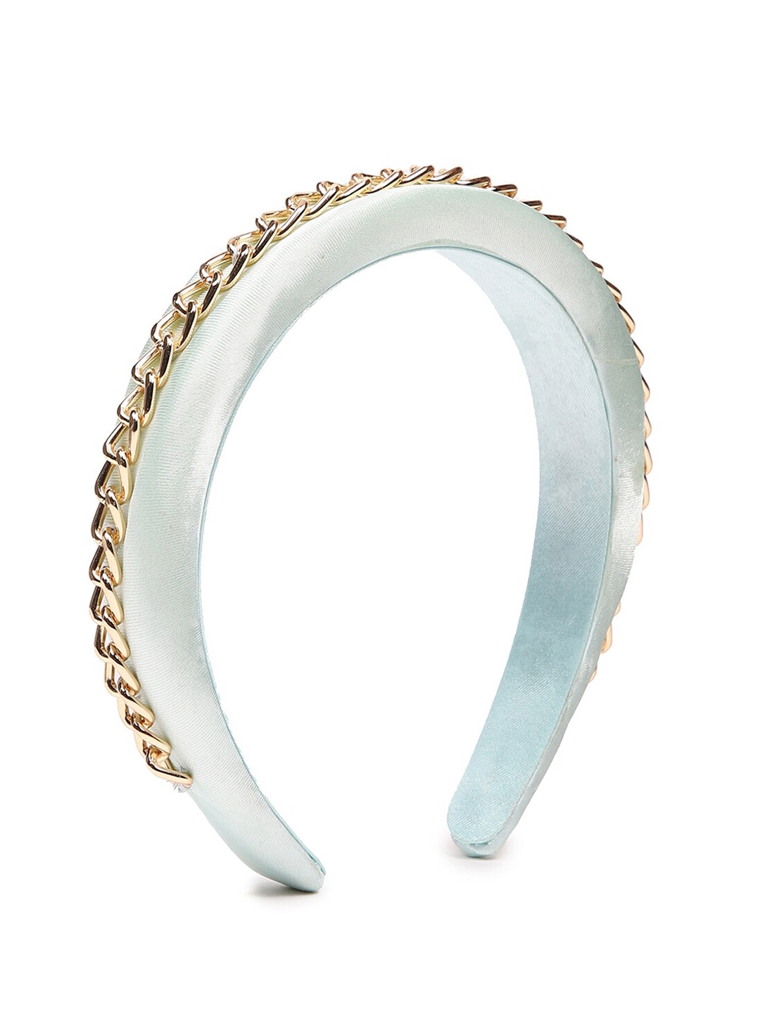

FOREVER 21 Blue Cable Chain Headband
